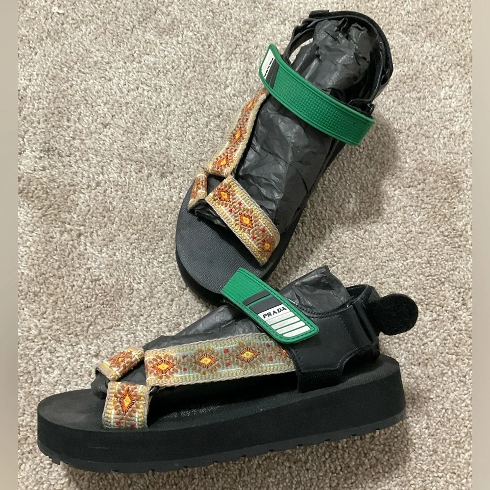 PRADA
Nomad embroidered sandals - Picture 4 of 7